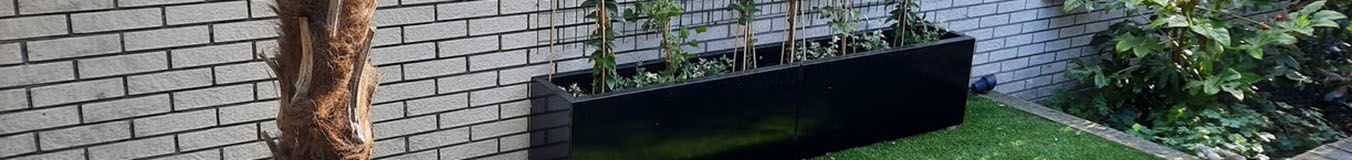 Práškom lakované oceľové kvetináče Práškom lakované oceľové kvetináče