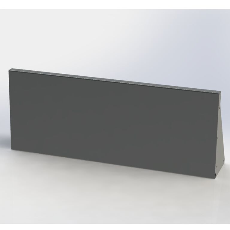 Práškom lakovaná oceľová oporná stena rovné 100 cm (výška 60 cm)