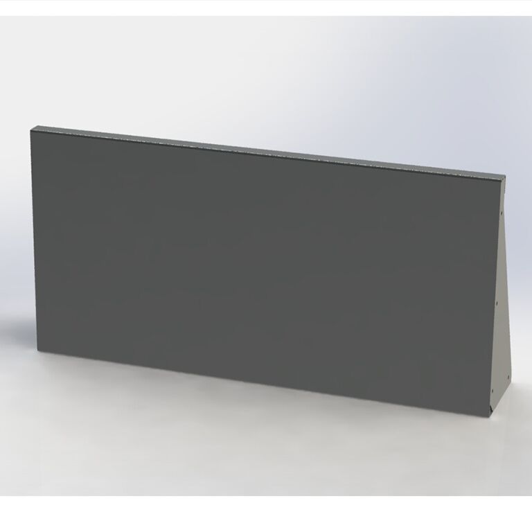 Práškom lakovaná oceľová oporná stena rovné 100 cm (výška 50 cm)