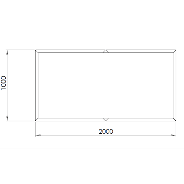 Kvetináč z cortenovej ocele Texas xxl 200 x 100 cm