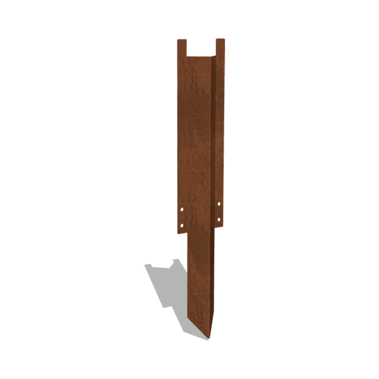 Nosný kolík dlhý cortenová oceľ 34 - 37,5 cm