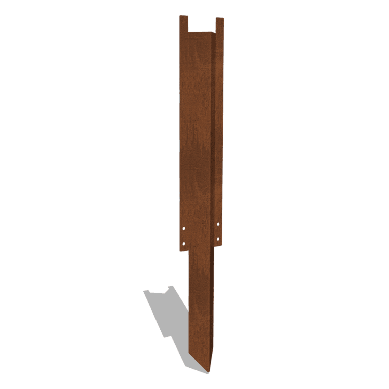 Nosný kolík dlhý cortenová oceľ XL 45 cm