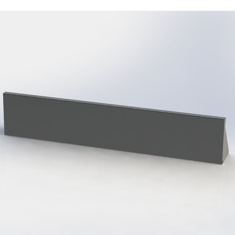 Práškom lakovaná oceľová oporná stena rovné 150 cm (výška 30 cm)