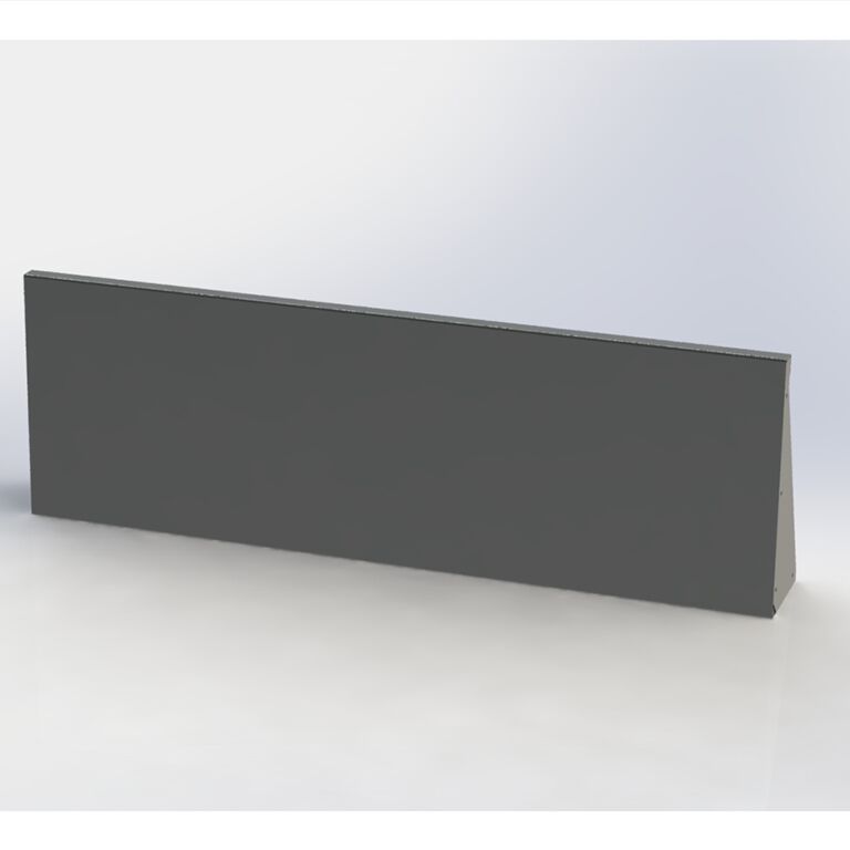 Práškom lakovaná oceľová oporná stena rovné 150 cm (výška 50 cm)