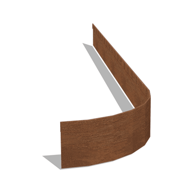 Trávnikové obruby z cortenovej ocele sploštené FLEX 13 cm (dĺžka 150 cm)