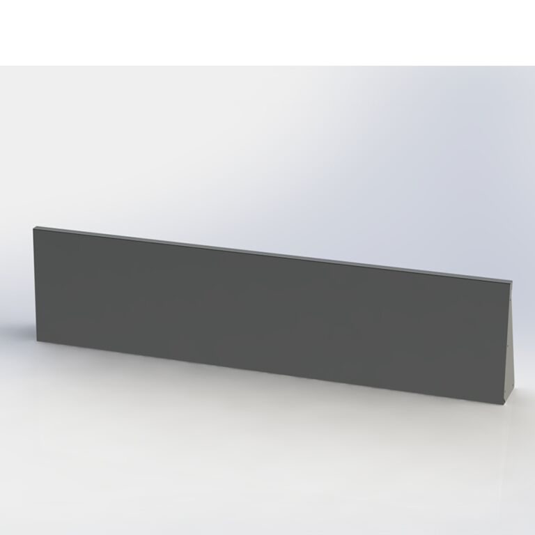 Práškom lakovaná oceľová oporná stena rovné 200 cm (výška 60 cm)