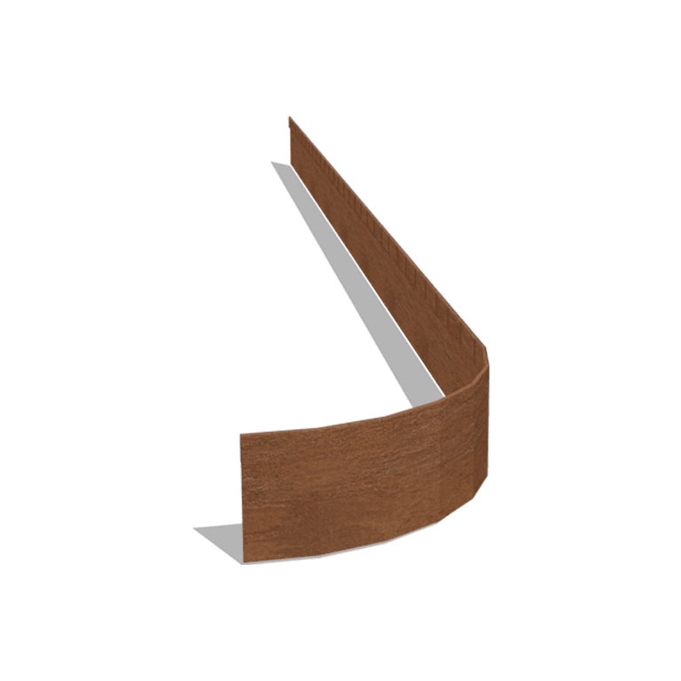 Trávnikové obruby z cortenovej ocele sploštené FLEX 13 cm (dĺžka 240 cm)