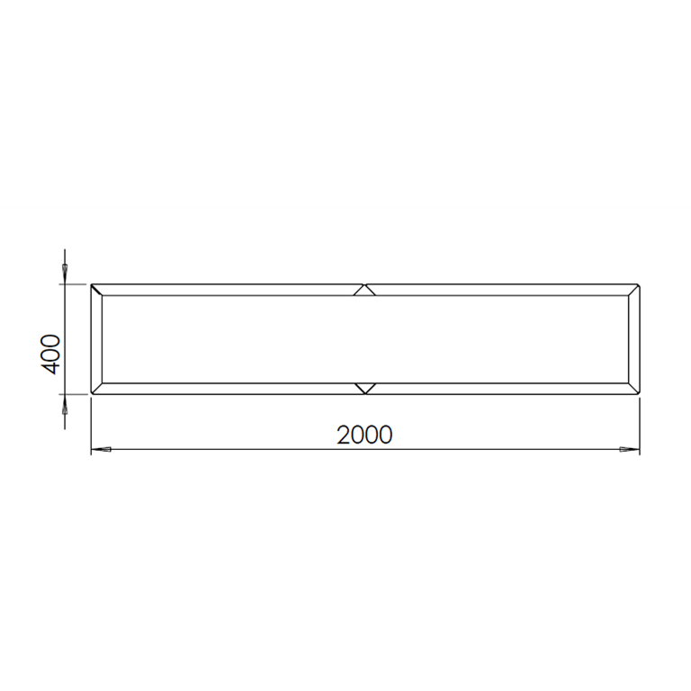 Kvetináč z cortenovej ocele Texas xxl 200 x 40 cm
