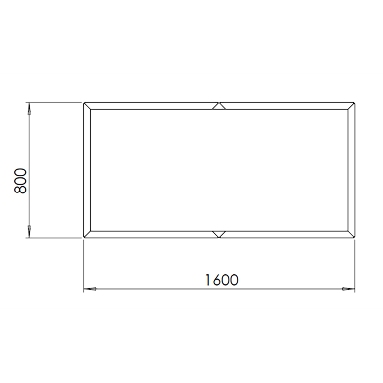 Práškom lakovaný oceľový kvetináč Texas xxl 160 x 80 cm