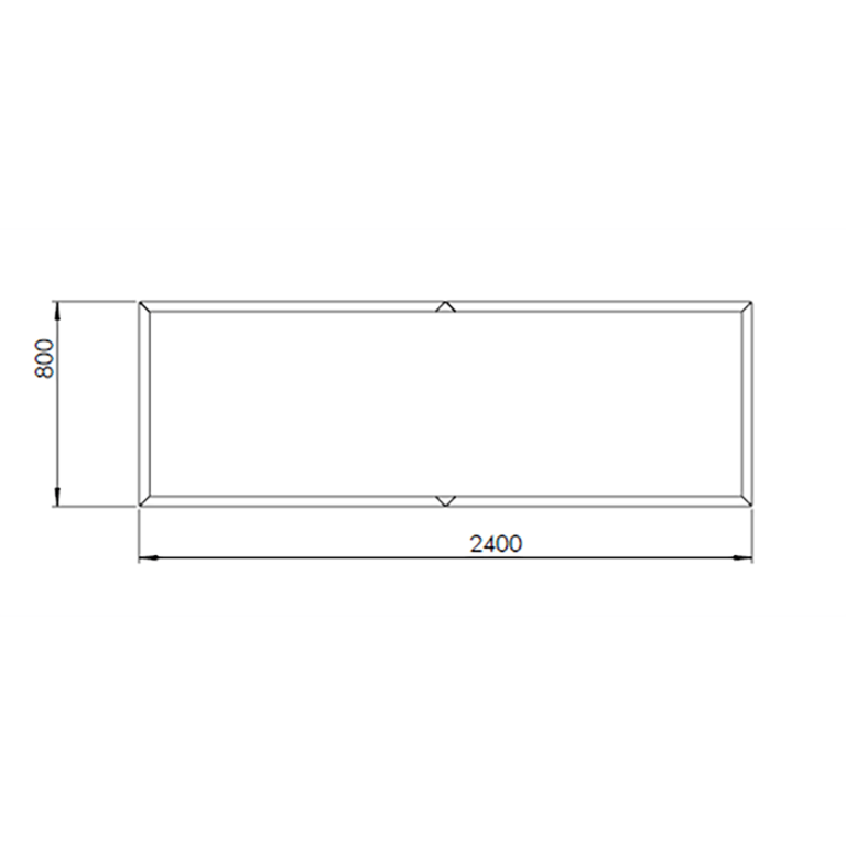 Kvetináč z cortenovej ocele Texas xxl 240 x 80 cm