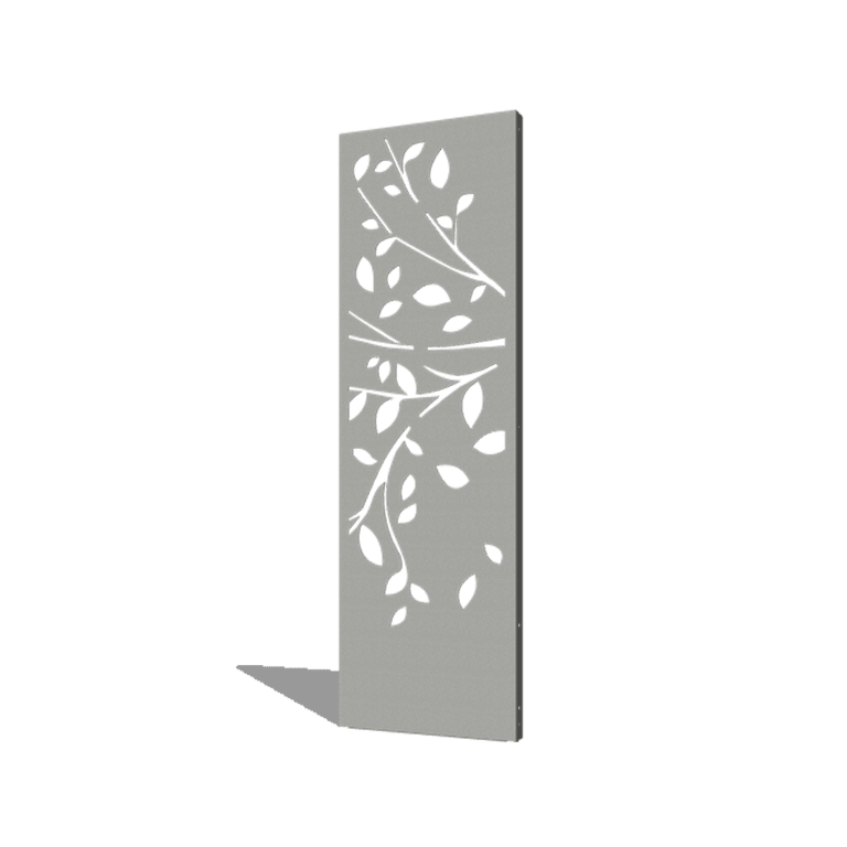 Práškom lakovaný oceľový panel strom časť 2 60 x 6 x 190 cm