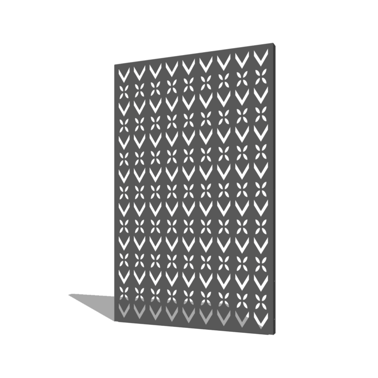 Práškom lakovaný oceľový panel strešný motív kompozícia 1 120 x 6 x 190 cm