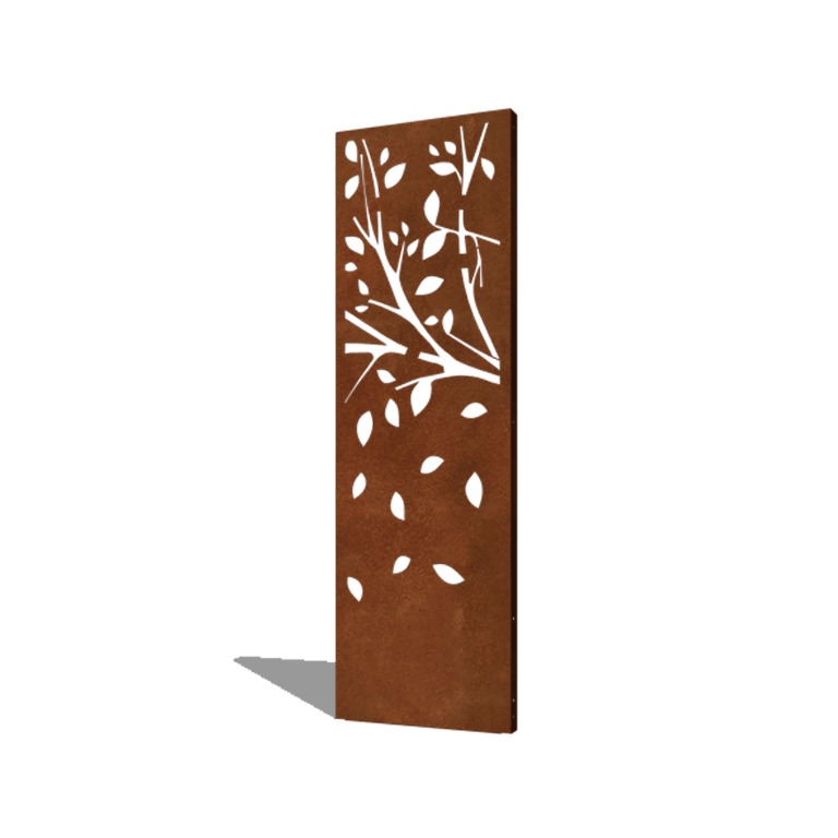 Panel z cortenovej ocele strom časť 3 60 x 6 x 190 cm