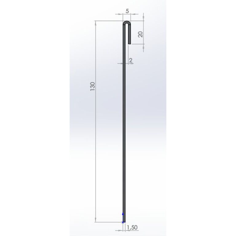 Trávnikové obruby z galvanickej ocele sploštené 13 cm (dĺžka 240 cm)