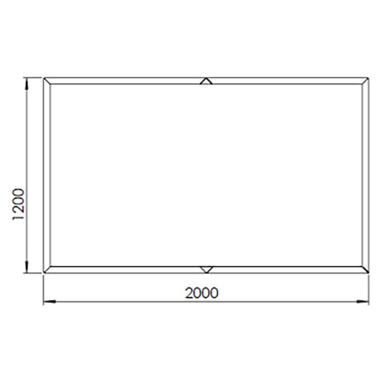 Kvetináč z cortenovej ocele Texas xxl 200 x 120 cm