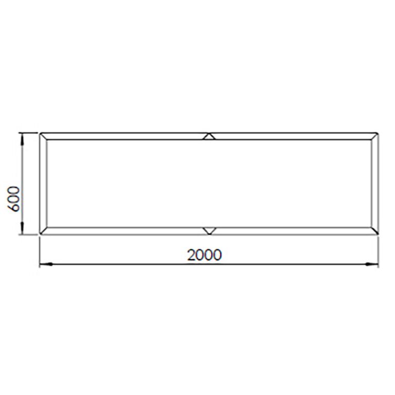 Kvetináč z cortenovej ocele Texas xxl 200 x 60 cm