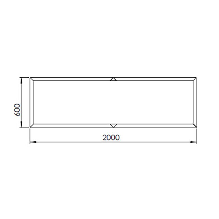 Práškom lakovaný oceľový kvetináč Texas xxl 200 x 60 cm