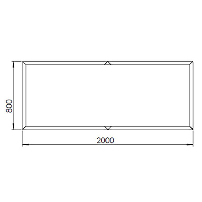 Kvetináč z cortenovej ocele Texas xxl 200 x 80 cm