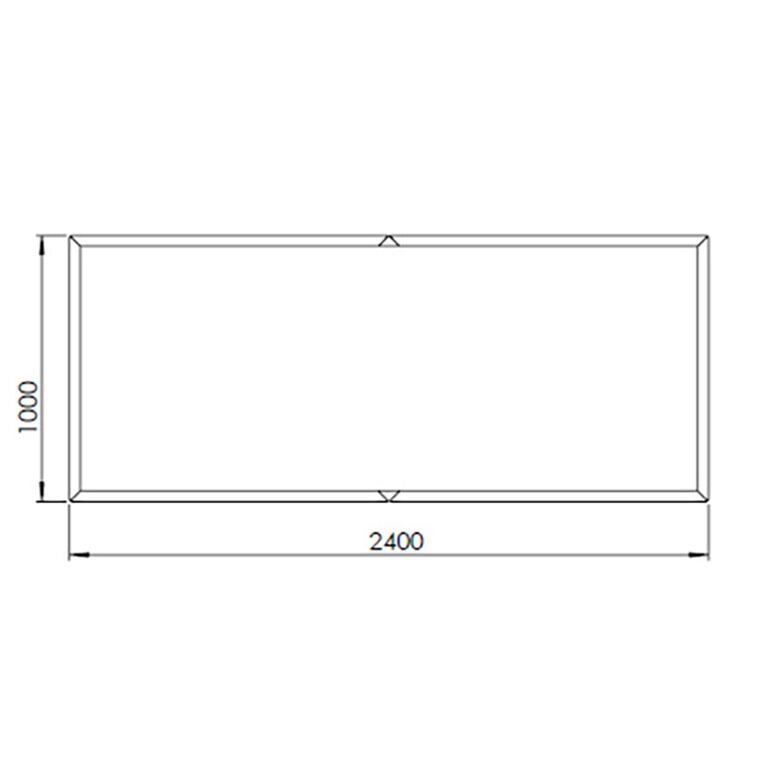 Kvetináč z cortenovej ocele Texas xxl 240 x 100 cm
