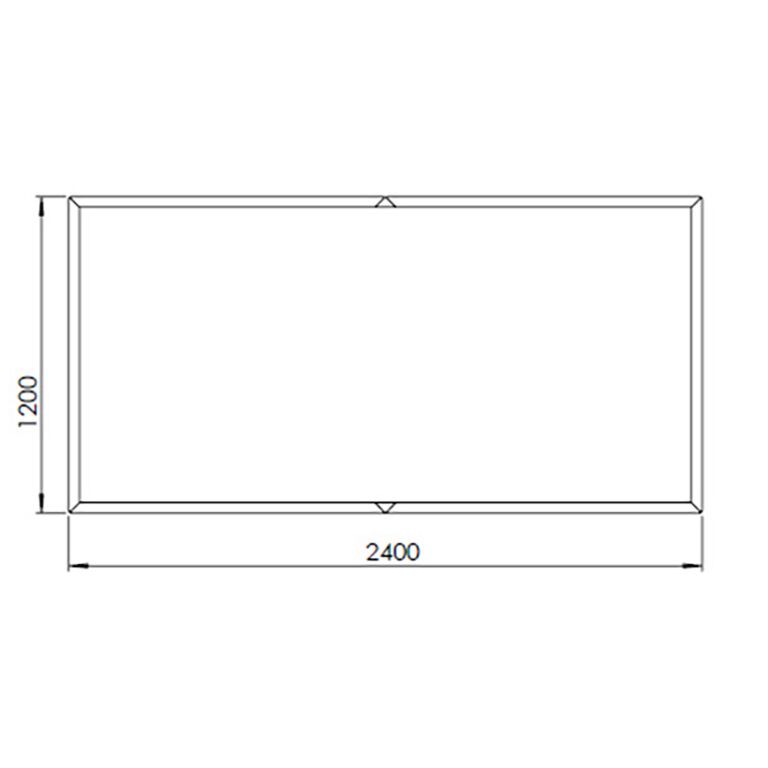 Kvetináč z cortenovej ocele Texas xxl 240 x 120 cm