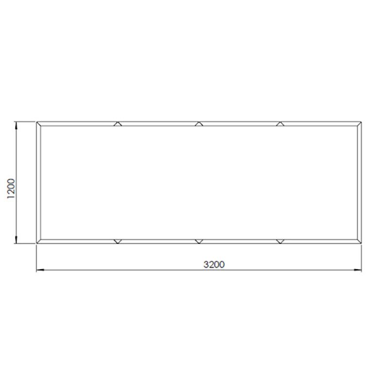 Kvetináč z cortenovej ocele Texas xxl 320 x 120 cm