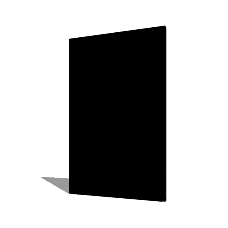 Práškom lakovaný oceľový panel základňa 120 x 6 x 190 cm
