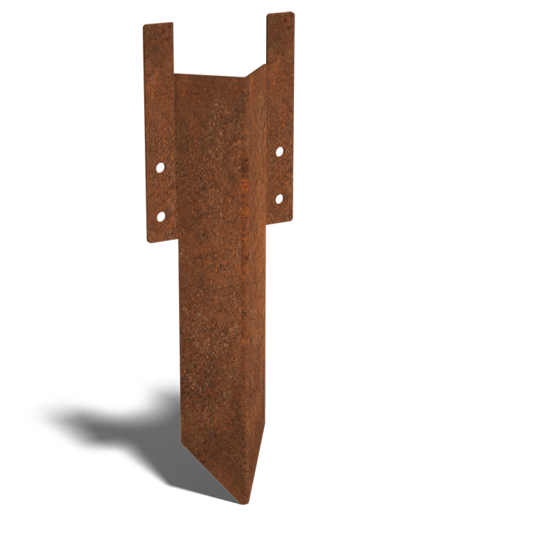 Nosný kolík krátky cortenová oceľ 12 - 15 cm