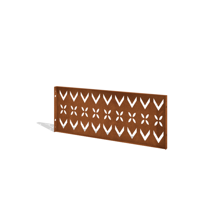 Plot z cortenovej ocele H panel V 120 x 47,5 cm