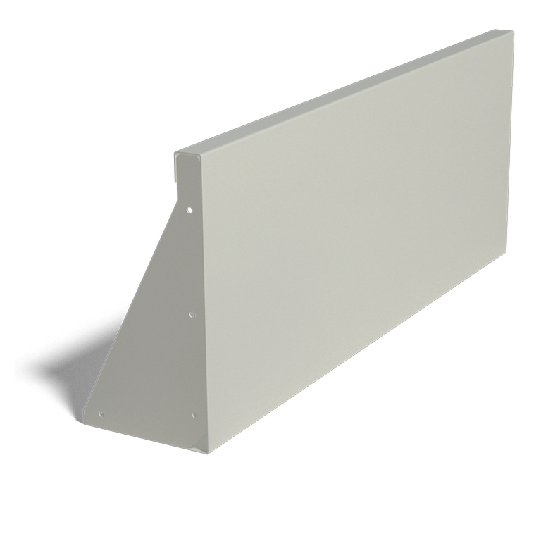 Práškom lakovaná oceľová oporná stena rovné 100 cm (výška 40 cm)