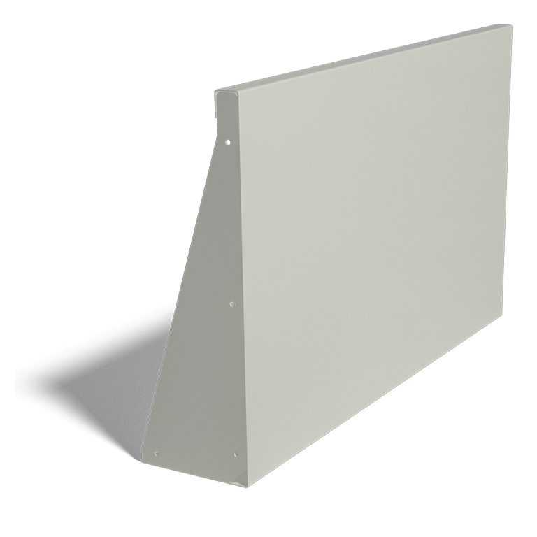 Práškom lakovaná oceľová oporná stena rovné 100 cm (výška 60 cm)