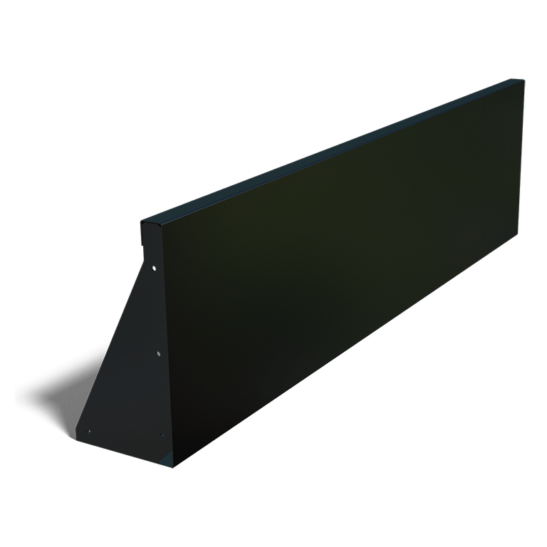 Práškom lakovaná oceľová oporná stena rovné 150 cm (výška 40 cm)