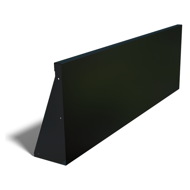 Práškom lakovaná oceľová oporná stena rovné 150 cm (výška 50 cm)