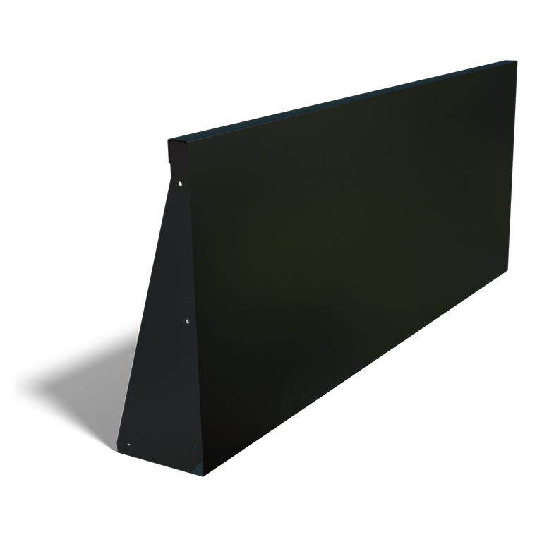 Práškom lakovaná oceľová oporná stena rovné 150 cm (výška 60 cm)