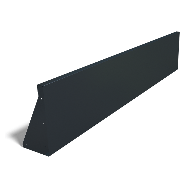 Práškom lakovaná oceľová oporná stena rovné 200 cm (výška 40 cm)