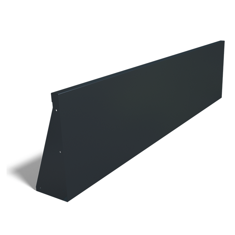 Práškom lakovaná oceľová oporná stena rovné 200 cm (výška 50 cm)