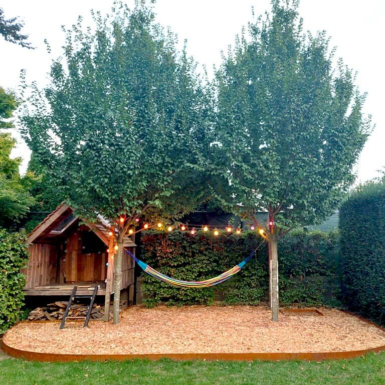 Trávnikové obruby z cortenovej ocele rovné 25 cm (dĺžka 150 cm)