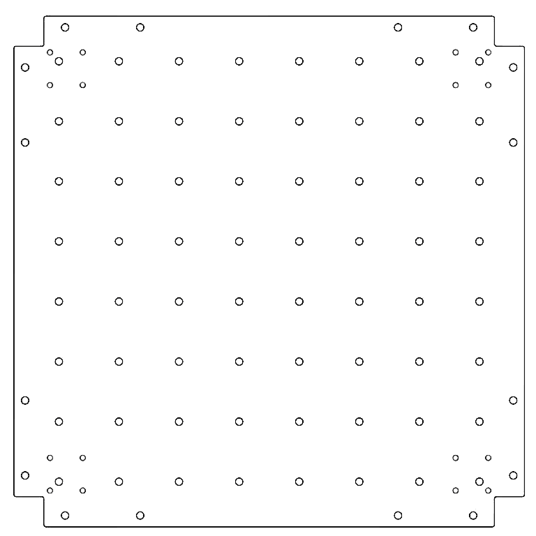 Základná platňa pozinkovaná oceľ 70 x 70 cm