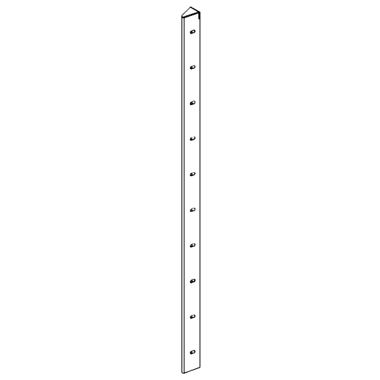 Rohový diel cortenová oceľ 30° 100 cm