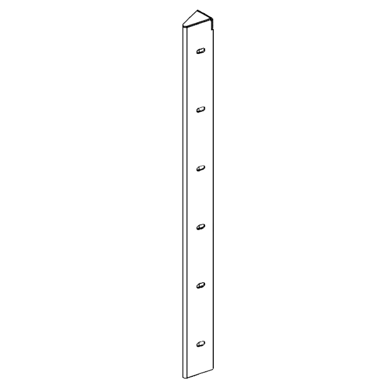 Rohový diel cortenová oceľ 30° 60 cm