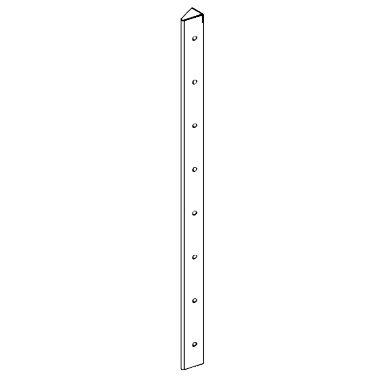 Rohový diel cortenová oceľ 30° 80 cm