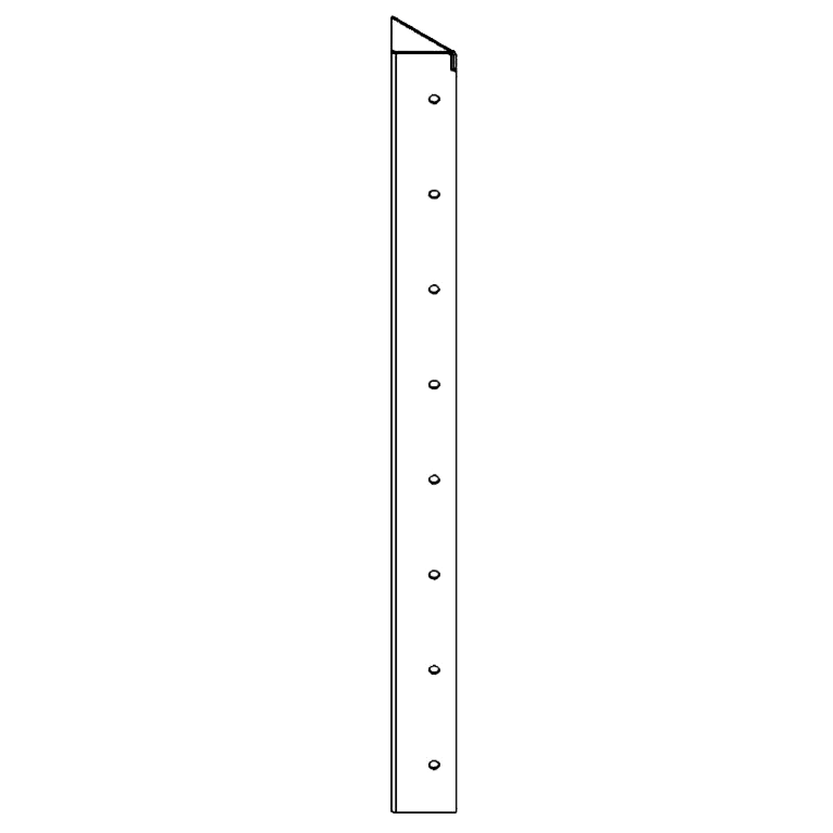 Rohový diel cortenová oceľ 90° 80 cm