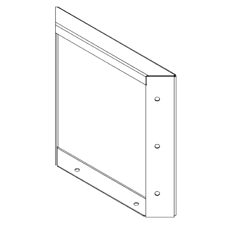 Panel z cortenovej ocele 30 x 30 cm