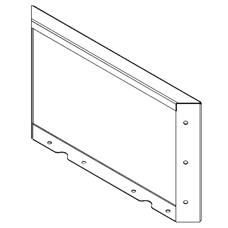 Panel z cortenovej ocele 30 x 50 cm