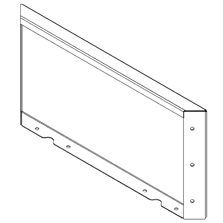Panel z cortenovej ocele 30 x 60 cm