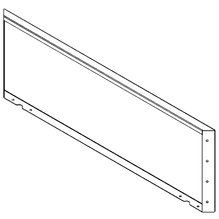 Panel z cortenovej ocele 40 x 120 cm