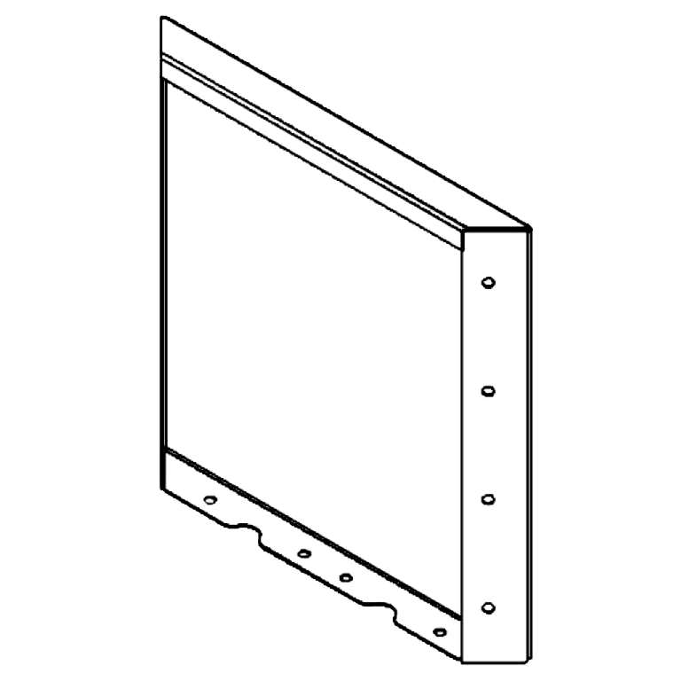 Panel z cortenovej ocele 40 x 40 cm