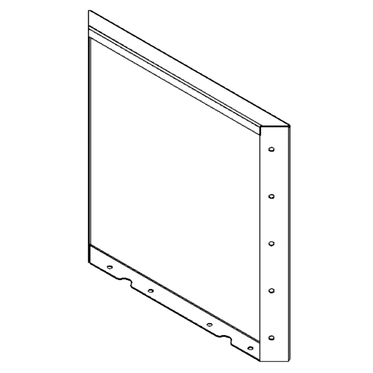 Panel z cortenovej ocele 50 x 50 cm