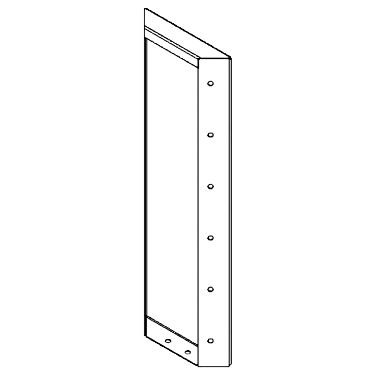 Panel z cortenovej ocele 60 x 20 cm