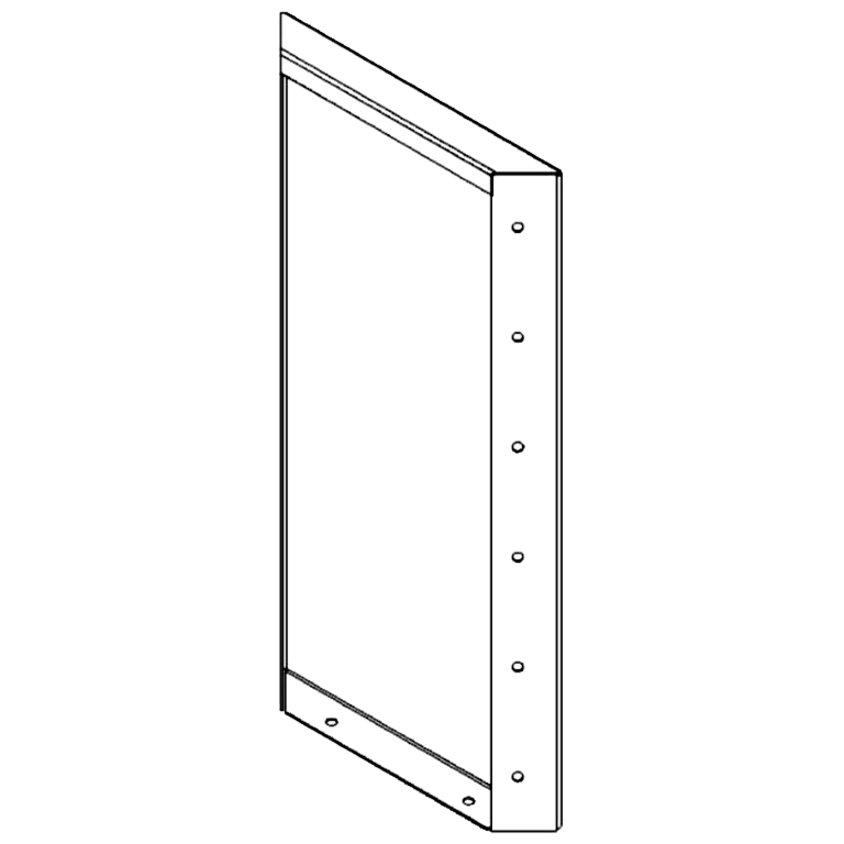 Panel z cortenovej ocele 60 x 30 cm