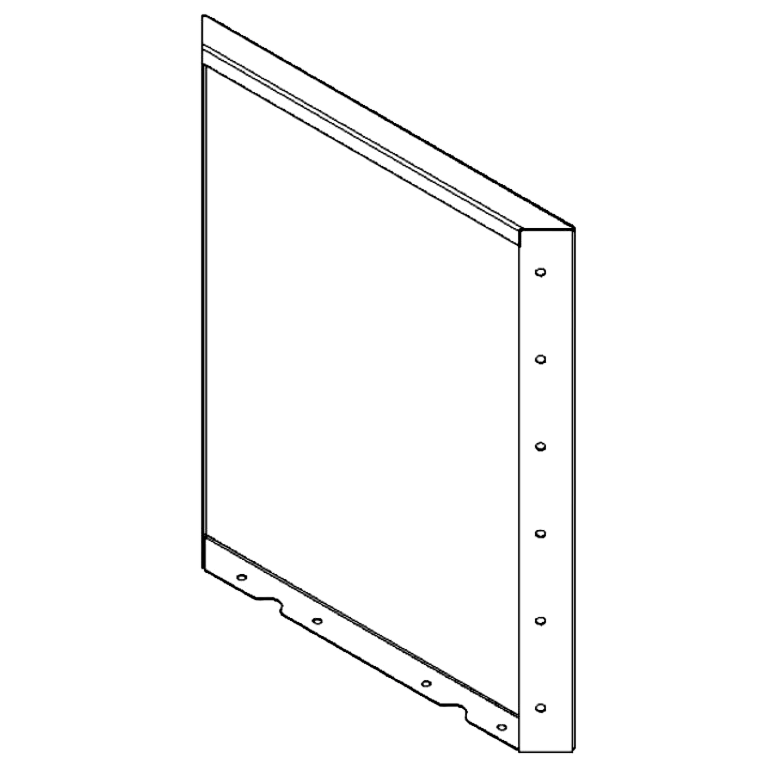 Panel z cortenovej ocele 60 x 50 cm